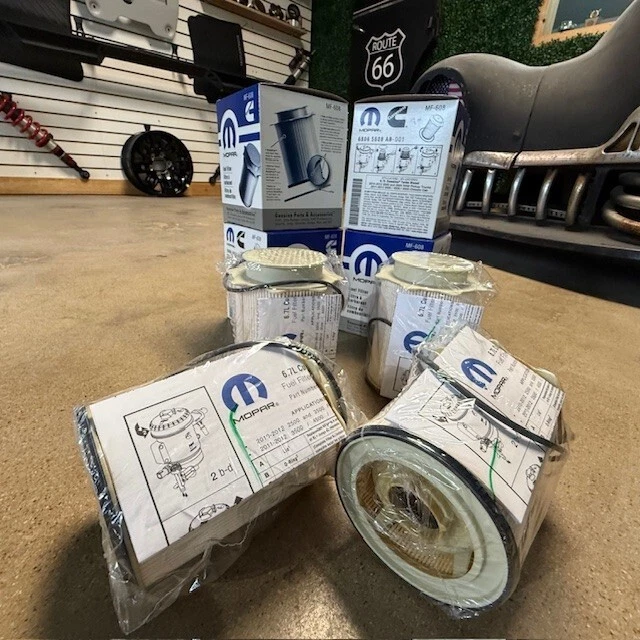 (4) Filtro de combustible diésel Dodge Ram 2500 3500 2010-12 6,7 L Cummins OEM# 68065608AB Foto 1 de 4