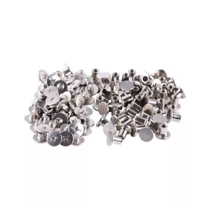 Chicago Schrauben Solid Belt Tack Screw Post Fastener Leder Reparatur M5x6mm Kits - Bild 1 von 8