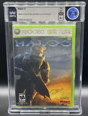 Halo 3 Microsoft Xbox 360 Factory Sealed New WATA 9.8 A+ Graded POP 2 - Image 1 of 2