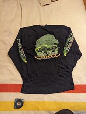 Vtg Daytona Beach 2007 Bike Week Mens Shirt Long Sleeve Biker Eagle Flames