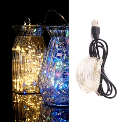 5M 10M Led String Light Usb Powered Lights Holiday Outdoor Strings Garland Fairy - Image 1 of 4