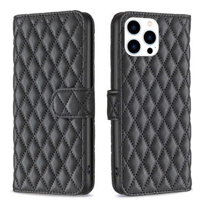 For Various Phone Leather Wallet Case Stand Magnetic Flip Card Bag Cover Classic - Image 1 of 4