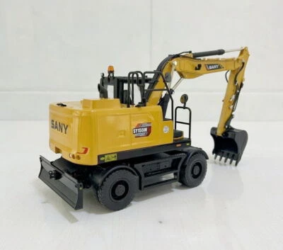 1/25 Scale SANY SY155W Wheel Excavator Diecast Model Toy Collection Gift - Image 1 of 4