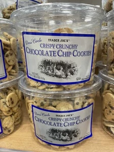 2 Pack Trader Joe's Crispy Crunchy Chocolate Chip Cookies 18 oz Each - Picture 1 of 9