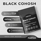 BLACK COHOSH NUTRIVO 100mg X 90 tablets, Menopause Relief, Hot Flushes, Balance!