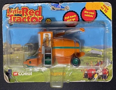 Corgi TY88804 - Little Red Tractor - Harvey - Diecast Pull Back Harvester - 2005 - Image 1 of 4