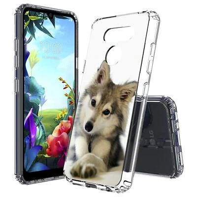 Cute Puppy Slim Shockproof Hybrid Hard Cover Soft Bumper Case for LG Models - Image 1 of 4