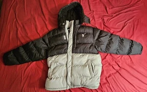 Vintage US Polo Assn. Puffer Winter Jacket Black And Grey - Picture 1 of 5