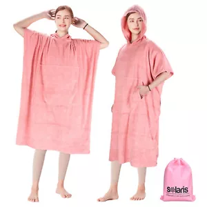 Surf Poncho Wetsuit Changing Robe Towel Hooded Pocket for Men Women Beach Surfer - Picture 1 of 1
