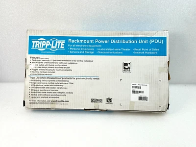 NEW TRIPP LITE PDUH20HVL6 3.8kW 1U Single-Phase 208/240V Basic PDU 14 Outlets 🚚 - Image 1 of 4