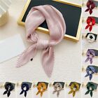Wrinkled Solid Color Small Scarf Women's Thin Scarves Pleated Neck Scarves New
