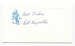 Bob Reynolds Signed Card Autograph Baseball MLB Roger Harris Collection - Picture 1 of 2