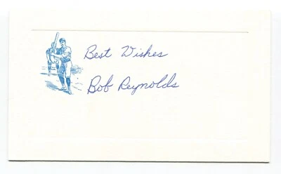 Bob Reynolds Signed Card Autograph Baseball MLB Roger Harris Collection - Image 1 of 2