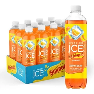 STARBURST Orange, Sprudelwasser mit Zero Sugar Flavored, mit Vitaminen und Antioxi - Bild 1 von 6