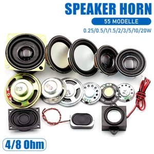 Face Small Horn Speaker DIY 0.25W - 20W watt 4/8 ohm Speaker Audio Accessories - Picture 1 of 61