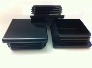 2 x Plastic Blanking End Caps Square Tube Pipe Insert 45mm 1 3/4" Box Section - Picture 1 of 1