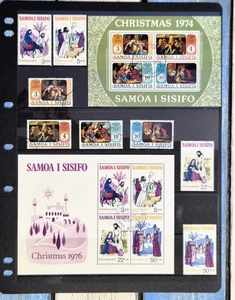Used Stamps of SAMOA - Christmas Stamps 1974 1976 - First day of Issue - Picture 1 of 1