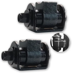 2Pack Heavy Duty Sealed Bearing Gate Hinge,Adjustable Yoke Pivot Black  - Picture 1 of 5