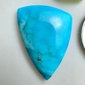 Cabochon turchese Arizona naturale lucido raro - Foto 1 di 10