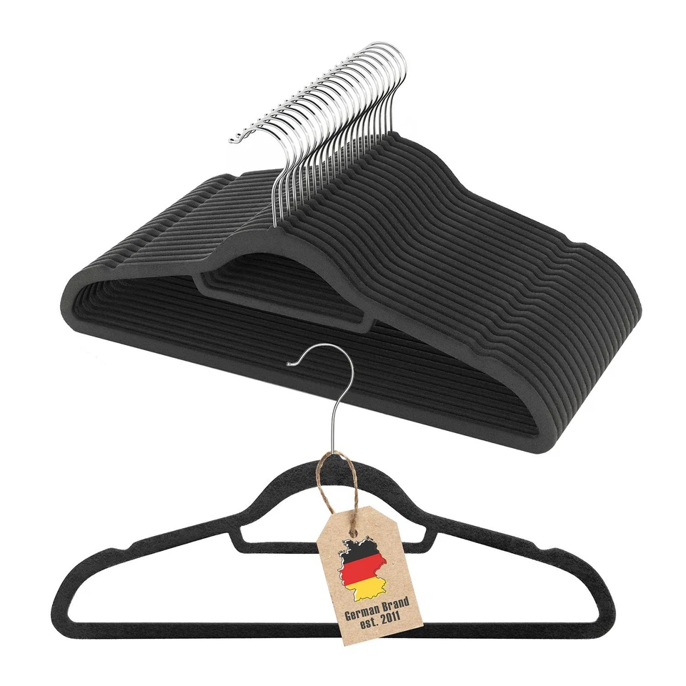 Kleiderbügel Kunststoff Edelstahl 360 Grad Krawattenhalter Garderobenbügel - Bild 1 von 1