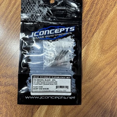 JConcepts 2228 Associated RC10 Titanium Turnbuckles BLACK Original RC10 - Image 1 of 2