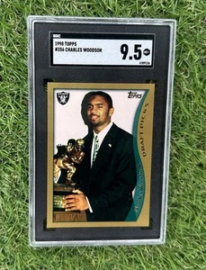 1998 TOPPS #356 CHARLES WOODSON RC HEISMAN HOF SGC 9.5 - Picture 1 of 2