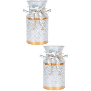  Set of 2 Metall Blumenständer Eisenblumenhalter Blumenanzeigevase - Bild 1 von 12