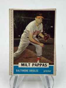 Tarjeta de béisbol 1962 Bazooka Milt Pappas Baltimore Orioles rara - Imagen 1 de 6