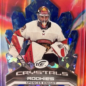 Spencer Knight Rookie Card 2021-22 UD Ice Crystals #IC-36 Florida Panthers RC - Picture 1 of 6