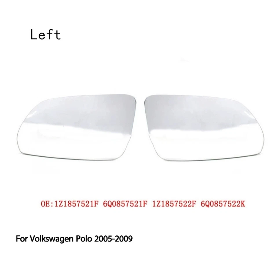 Espejo retrovisor lateral izquierdo cristal para Volkswagen Polo 2005-2009 Foto 1 de 4