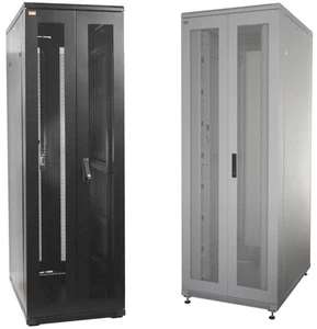 19" Netzwerkschrank 38HE T 800-1000mm Serverschrank Rack perforierte Doppeltür - Bild 1 von 18
