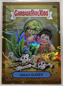2024 Topps Garbage Pail Kids GPK Green Day Gold Crumpled 36a Green Daisy #/50 - Picture 1 of 2