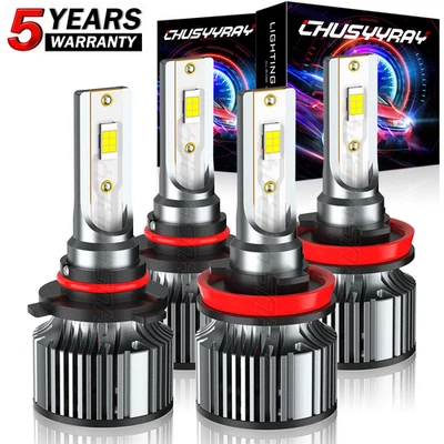 Kit combo 4x lâmpadas de faróis de LED para Chevrolet SSR 2003 2004 2005 2006 - Imagem 1 de 4