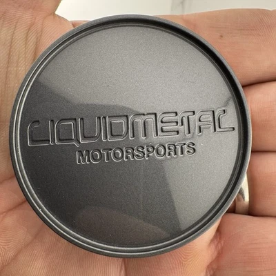 Liquidmetal Motorsports Snap In Gunmetal Wheel Rim Hub Cover Center Cap BC-707L - Image 1 of 4