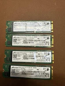 4 Micron 1300 M.2 256GB NVMe SSD Solid State Drive MTFDDAV256TDL Lot - Afbeelding 1 van 2