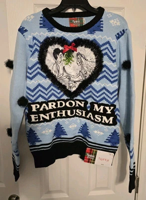 Suéter Spencers Cadáver Novia Feo Navidad Mediano Ilumina Tim Burton Corazón Foto 1 de 4