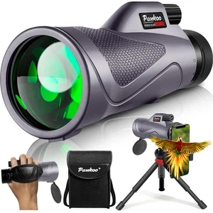 12x60 Purple Monocular Telescope High Powered with Smartphone Adapter Tripod ... - Picture 1 of 7