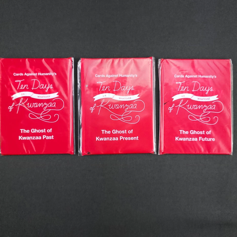 Cards Against Humanity Ten Days or Whatever of Kwanzaa Past Present Future Packs - Image 1 of 2
