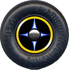 Blue Flame Rad Aufkleber für Pinewood Derby Autos - Bild 1 von 1