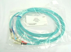 Cable de fibra óptica SC/SC OM3 50um DUPLEX PVC 6 MTR OFNR-FT4 3.0 (PAQUETE DE 3) - Imagen 1 de 2