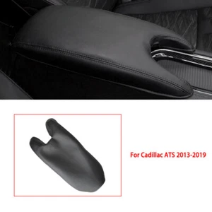 For Cadillac ATS 2013-2019 Center Console Armrest Black Leather Protect Cover - Picture 1 of 5