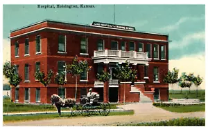 RRPC cartolina d'epoca Hoisington Kansas Lind ospedale scuola di formazione - Foto 1 di 2
