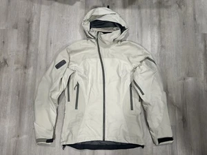 I149 ARCTERYX Sidewinder Beige Goretex Pro Shell Recco Jacket Womens M - Picture 1 of 14