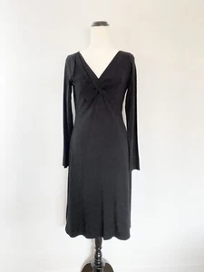 MOSS & SPY jersey tencel blend A-line bow classic party work dress / sz 10 - Picture 1 of 6