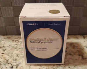 KORRES Greek Yoghurt Probiotic Superdose Face Mask Full Size 3.38 Oz Sealed - Picture 1 of 7