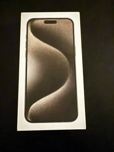 iphone 15 pro max Box Natural Titanium 512 Gb -BOX ONLY - Photo 1 sur 3