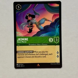 Jasmine 78/204 Disney Lorcana Ursula's Return Regular Rare Card NM - Picture 1 of 2