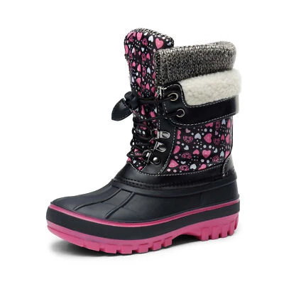 Kids Boys Girls Toddles Insulated Waterproof Mid-calf Winter Warm Snow Boots - Image 1 of 4
