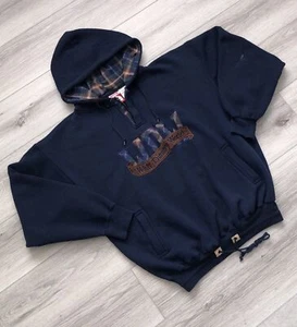 Vintage 90s RARE Walt Disney World Quarter Zip Hoodie Sweater - sz XXL - Picture 1 of 6