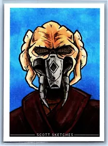 Plo Koon Sketchkarte - Scott Sketches Trading Card Print Fan Art - Bild 1 von 3